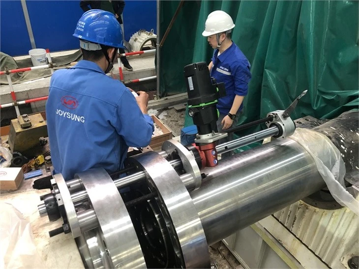 TDG50IMP Line Boring Diameter Reaches 35-400mm Portable On Site Boring Machine Tool Worn Holes Repair