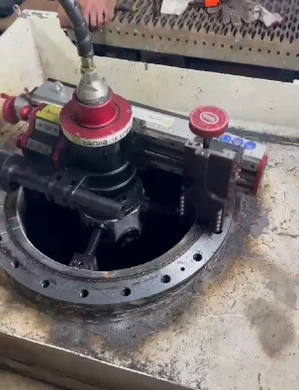 Hordozható karimás gép FDG1270 Akna nagy csővéglapja Helyszíni feldolgozási eszközök